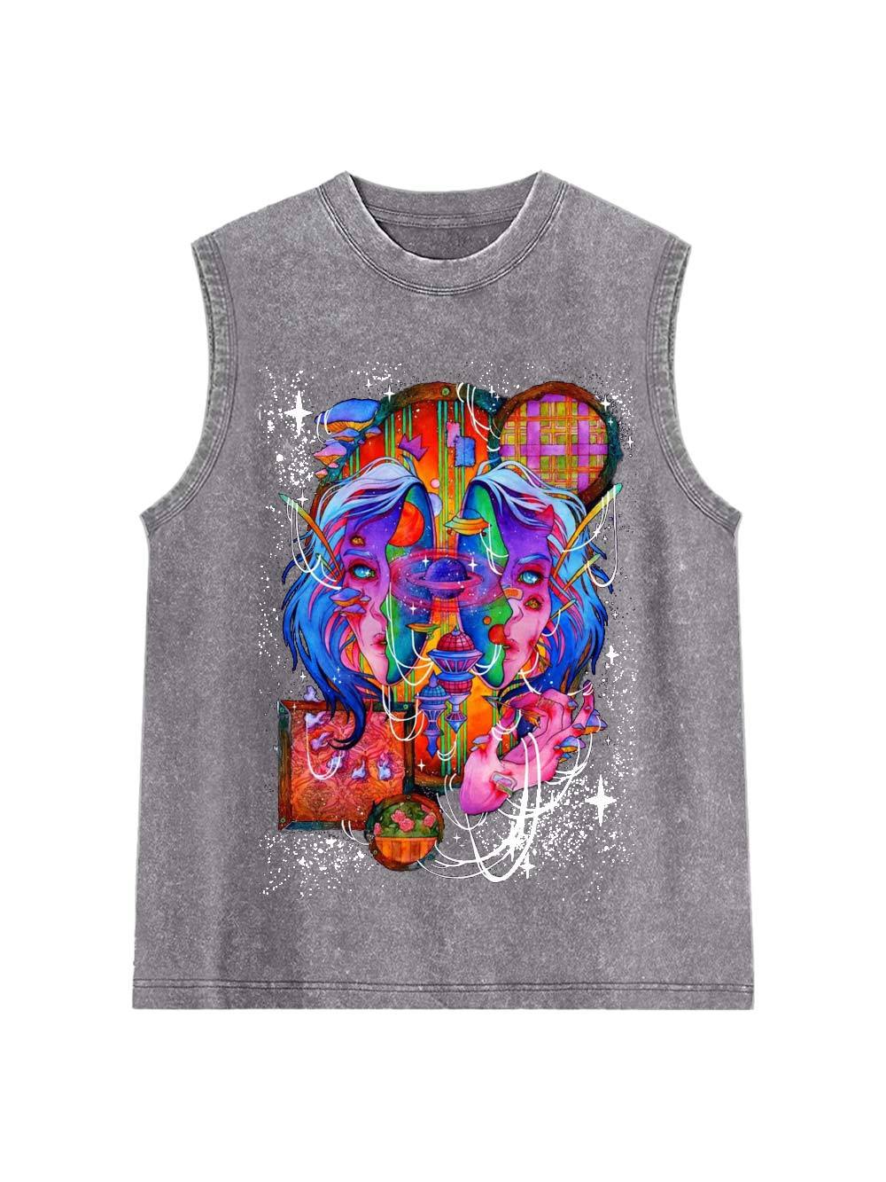 Spiritual Void World Washed Tank Top