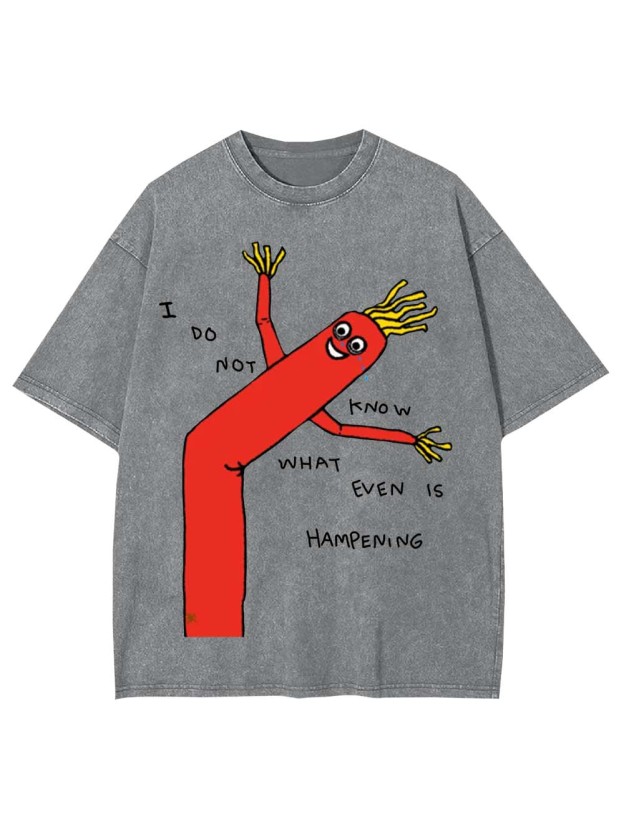 I Do Not Know What Even Is Hampening Washed Tshirt