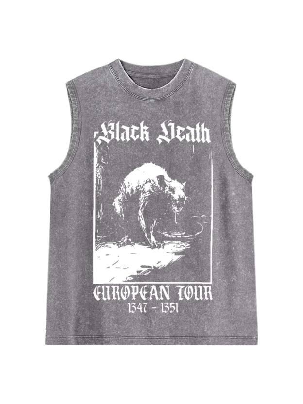Black Death Washed Tank Top