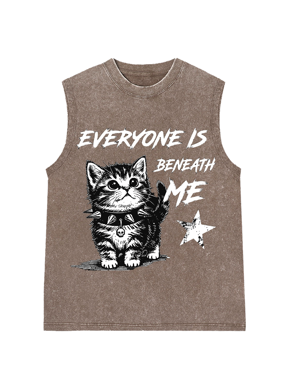 EVERYONE IS BENEATH ME WASHED TANK TOP