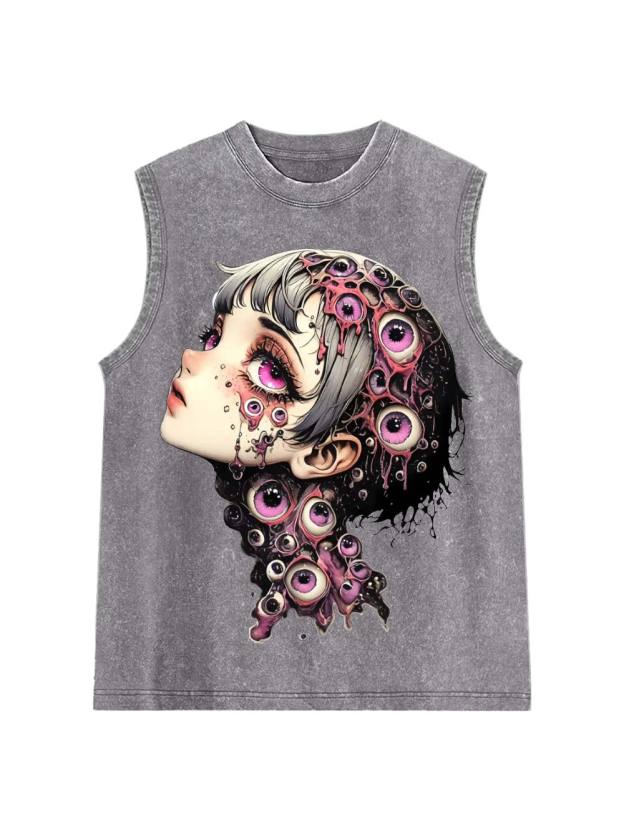 Eyes Of The Abyss Washed Tank Top