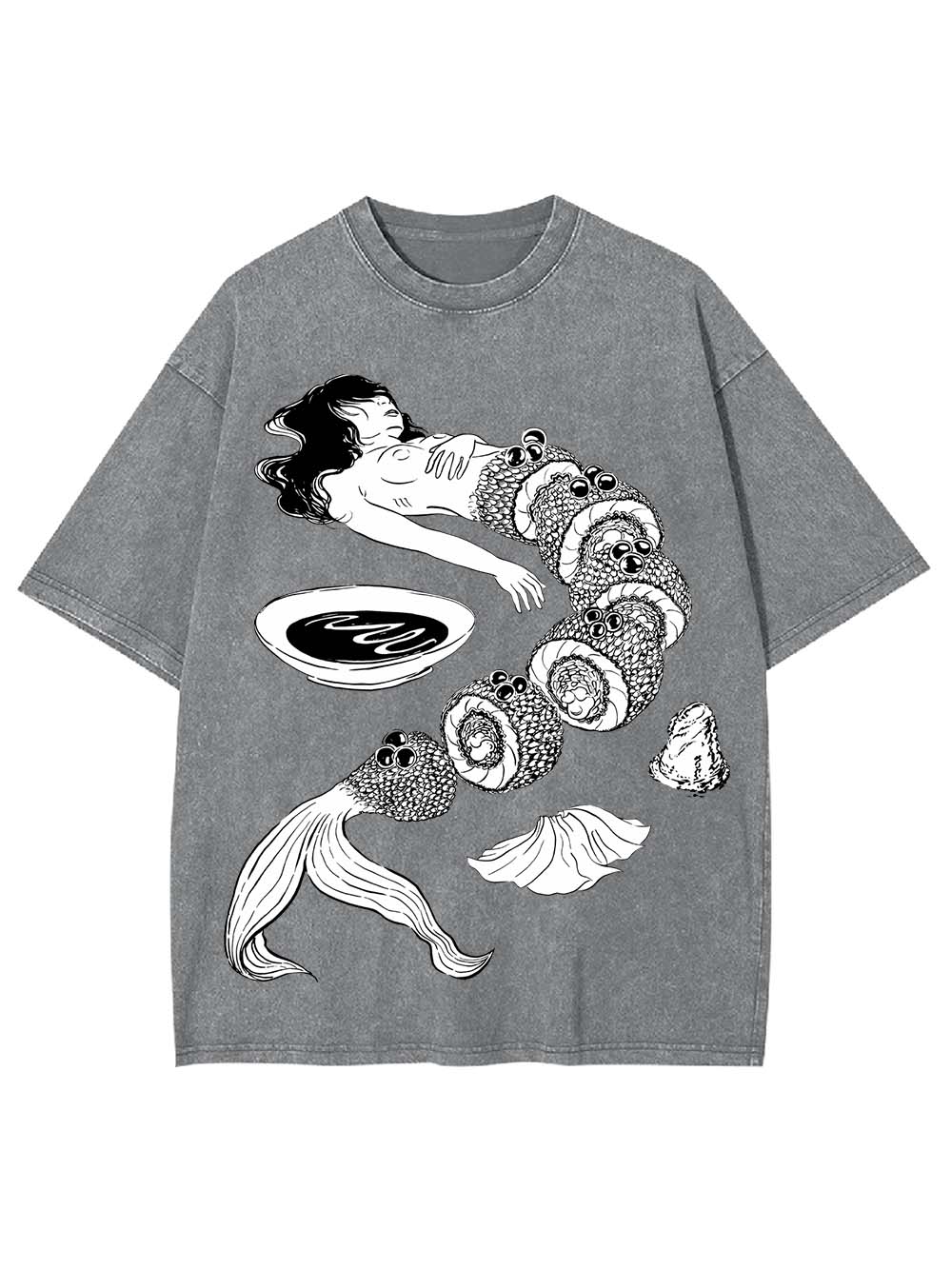 Human Sushi Slices Washed Tshirt