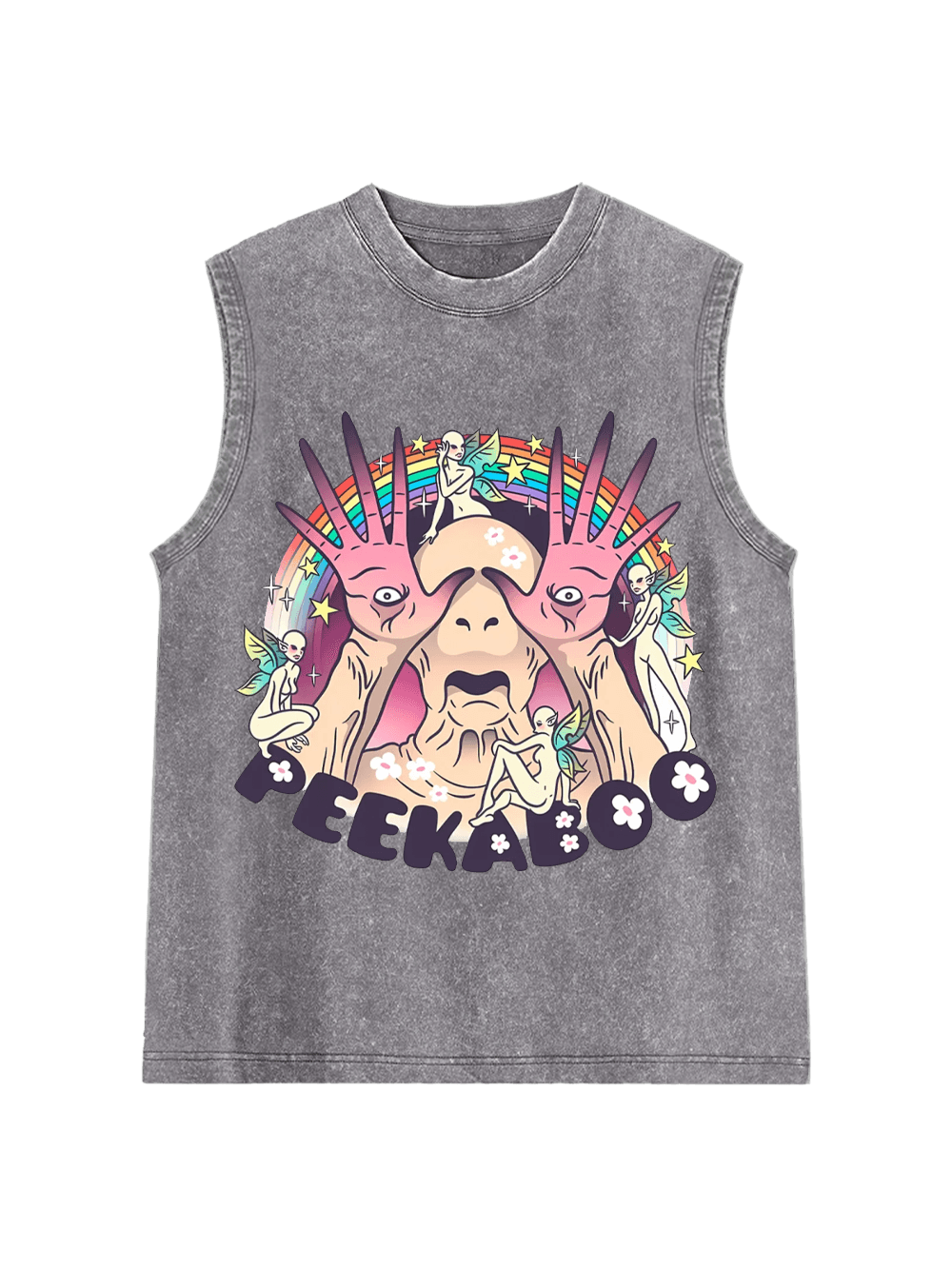 Peekaboo Washed Tank Top