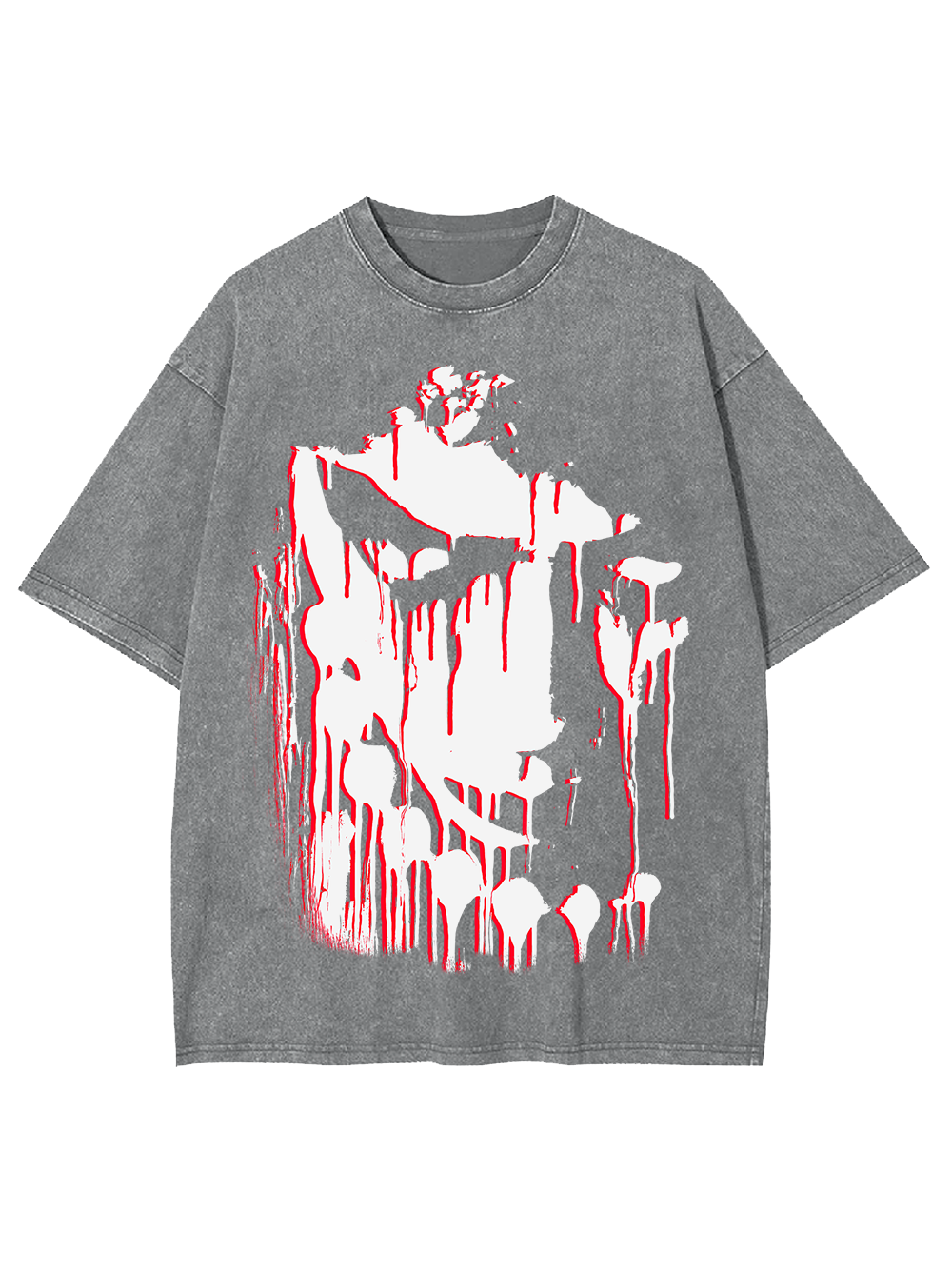 BLOODY DRIPPING FACE WASHED TSHIRT