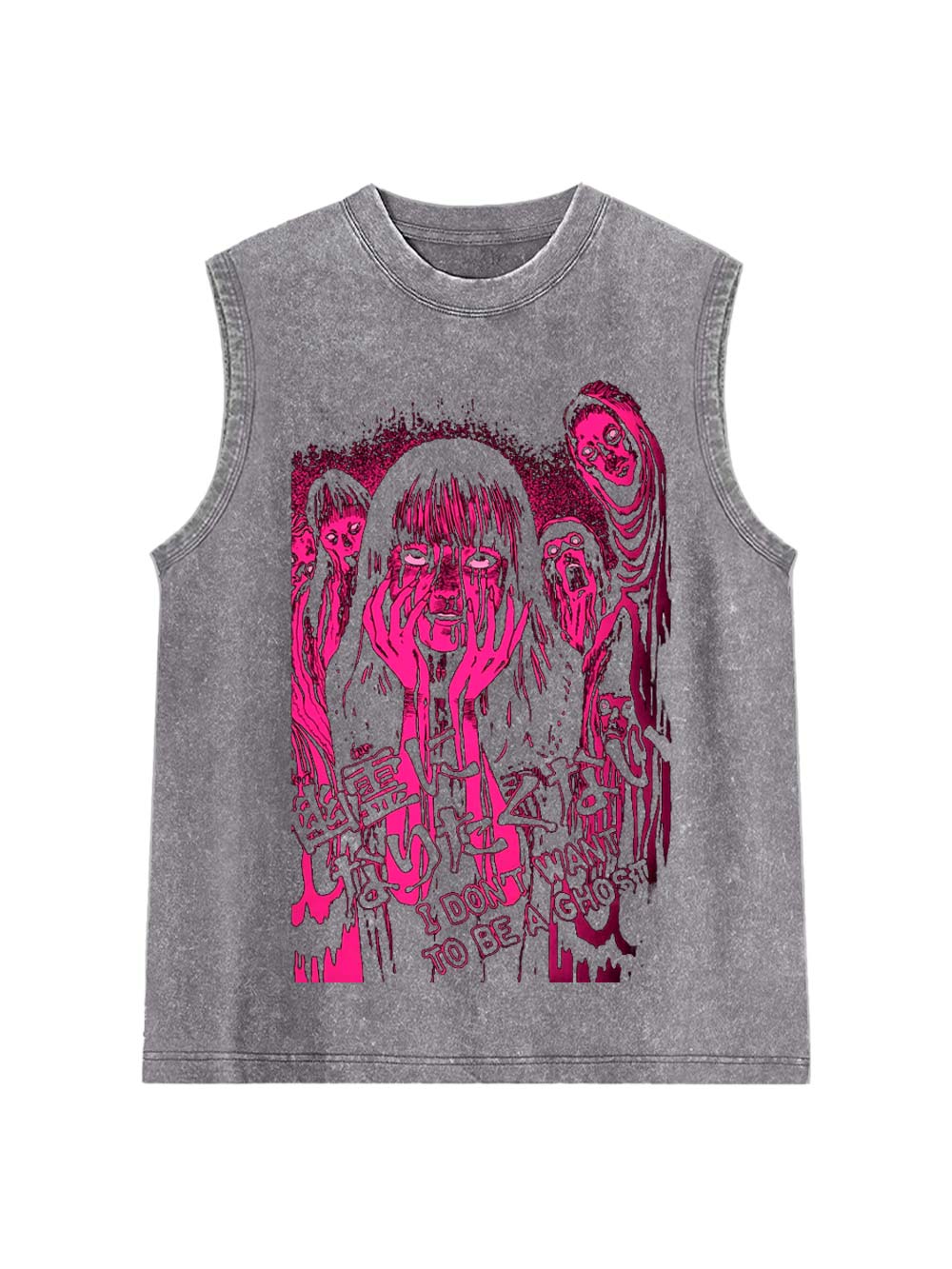 I Don't Want To Be A Ghost Washed Tank Top