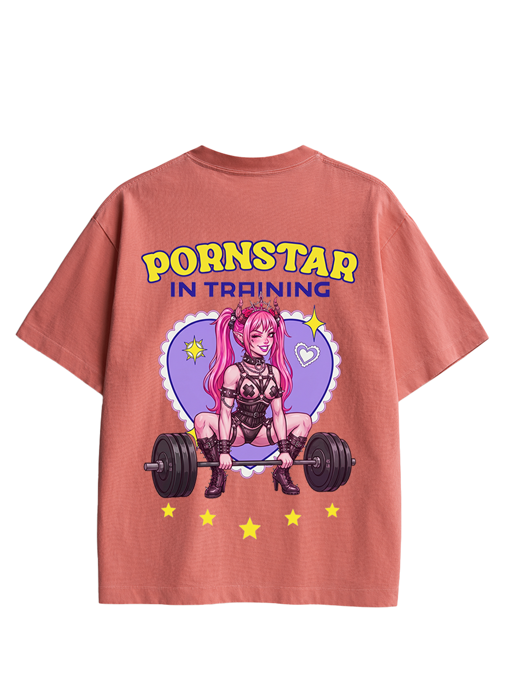 PORNSTAR IN TRAINING AAA DOUBLE SIDED PRINT WASHED TSHIRT