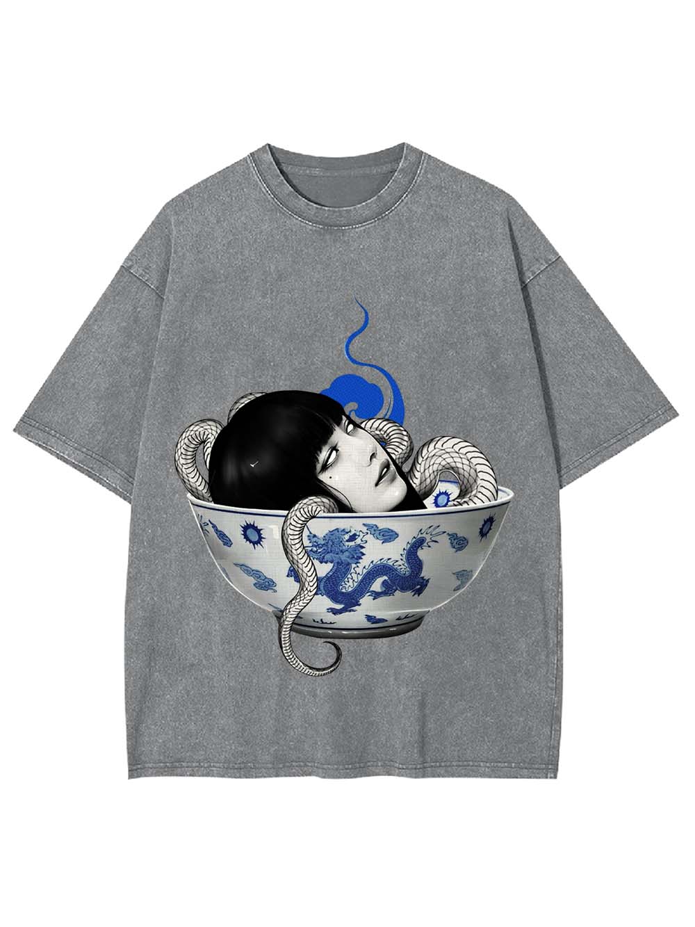 Snake Maiden in the Bowl Washed Tshirt