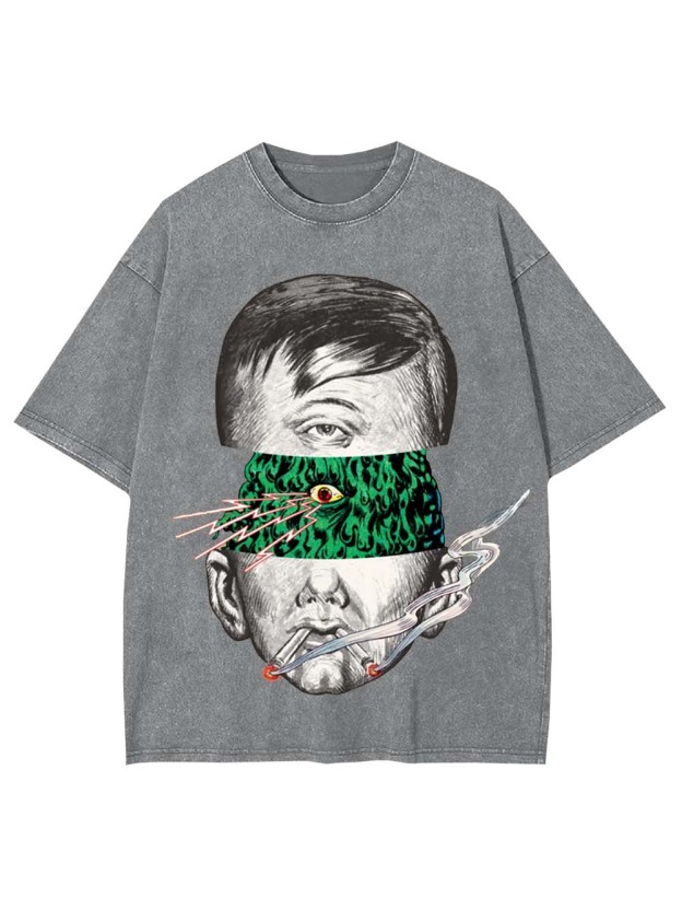 Fractured Perception Washed Tshirt