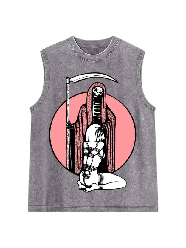 Death And Bound Washed Tank Top