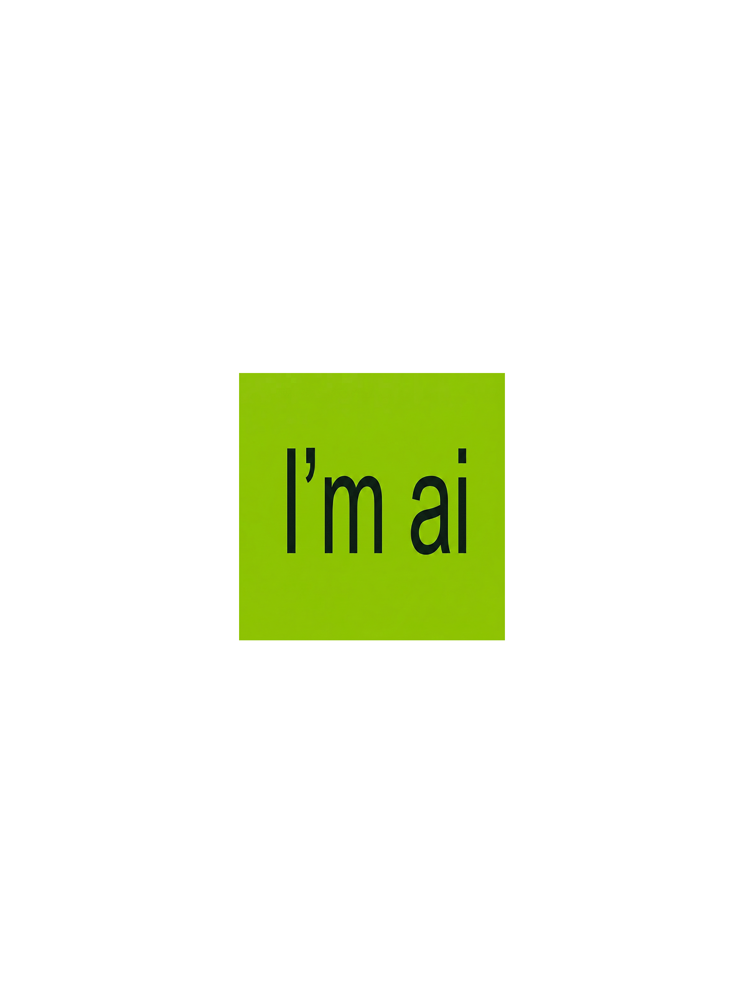 I'M AI WASHED TANK TOP