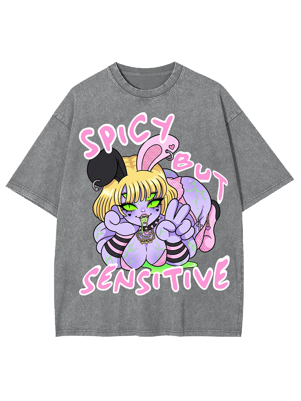 SPICY BUT SENSITIVE AAA WASHED TSHIRT
