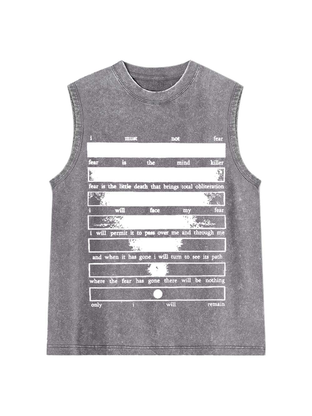 Conquering Fear Washed Tank Top