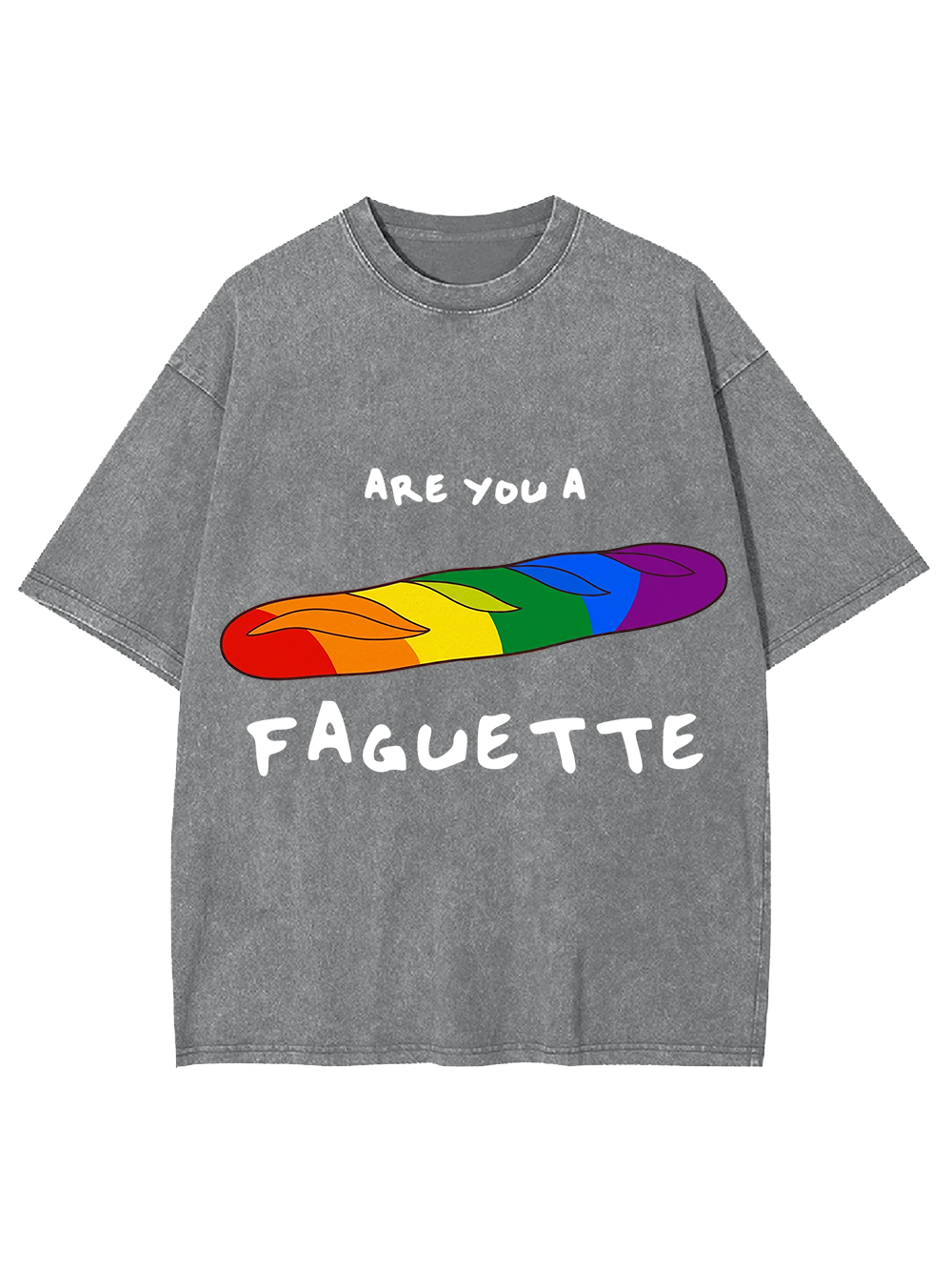 ARE YOU A FAGUETTE AAA WASHED TSHIRT