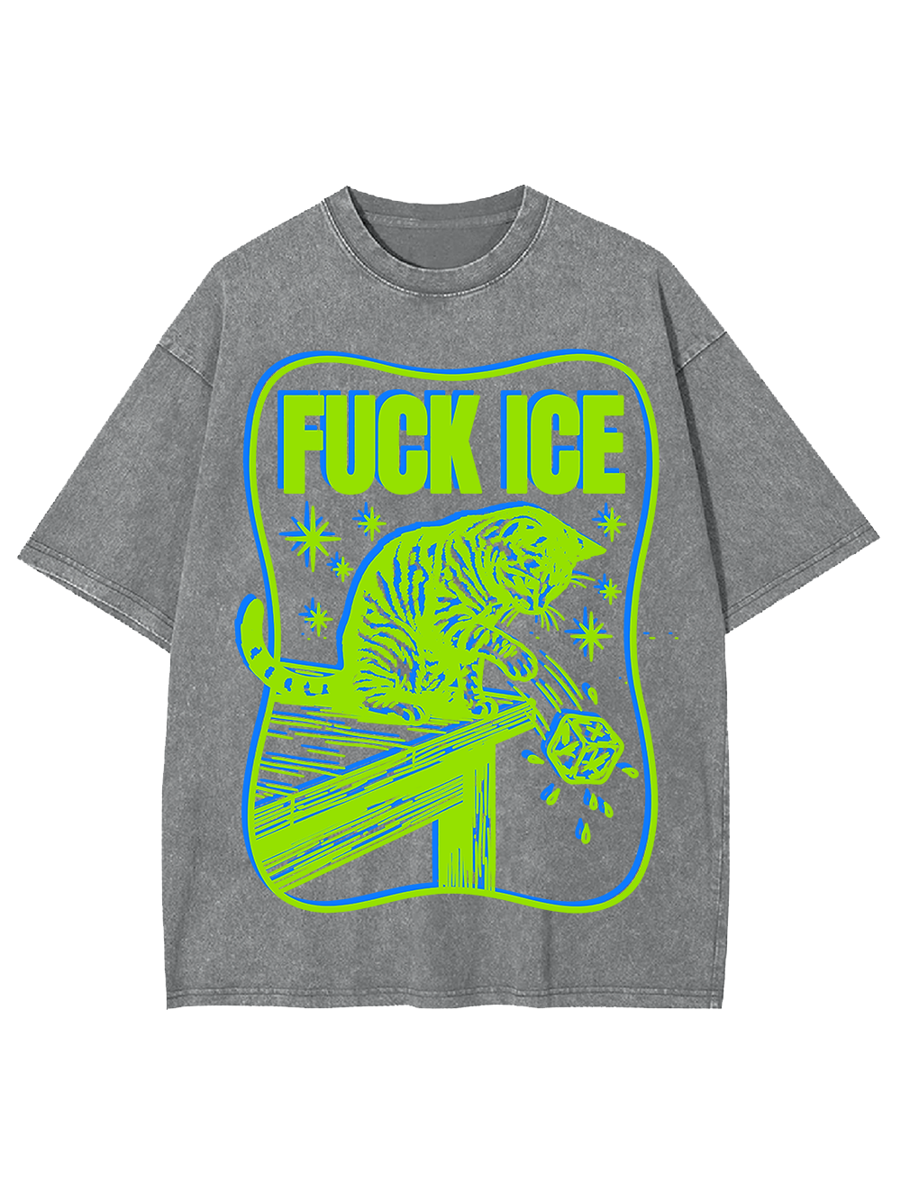 FUCK ICE AAA WASHED TSHIRT