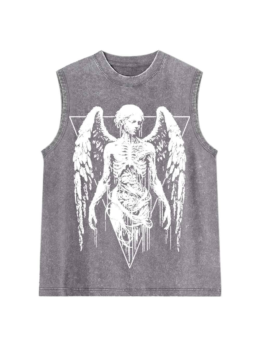 Deathly Angel Washed Tank Top