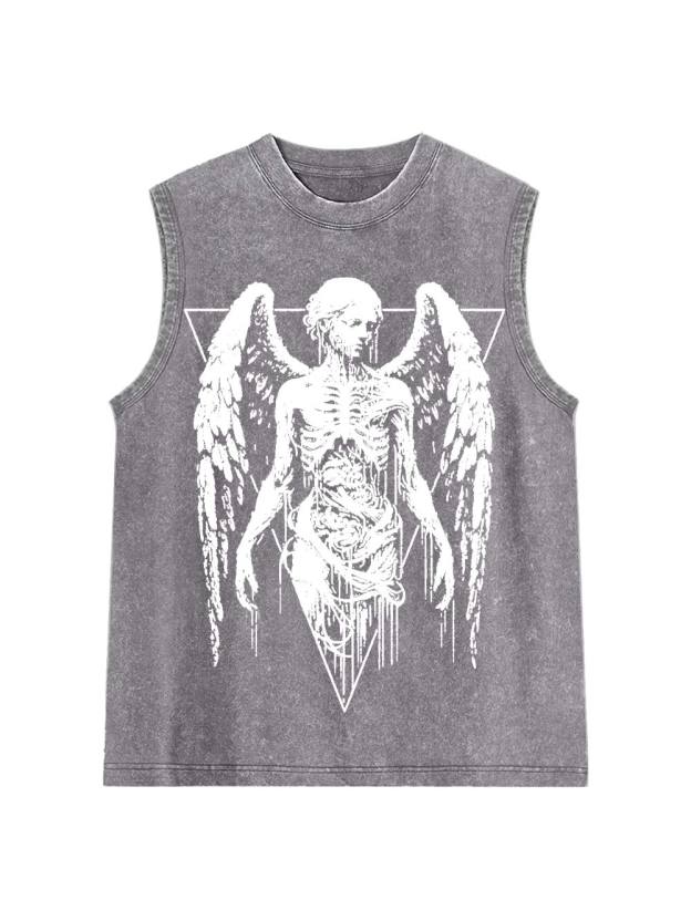 Deathly Angel Washed Tank Top