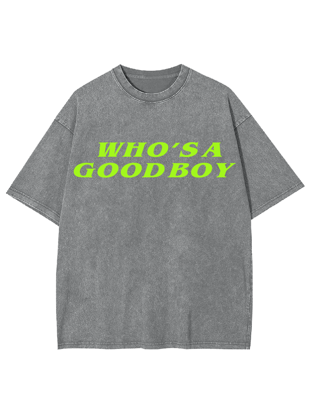 WHO’S A GOOD BOY AAA WASHED TSHIRT