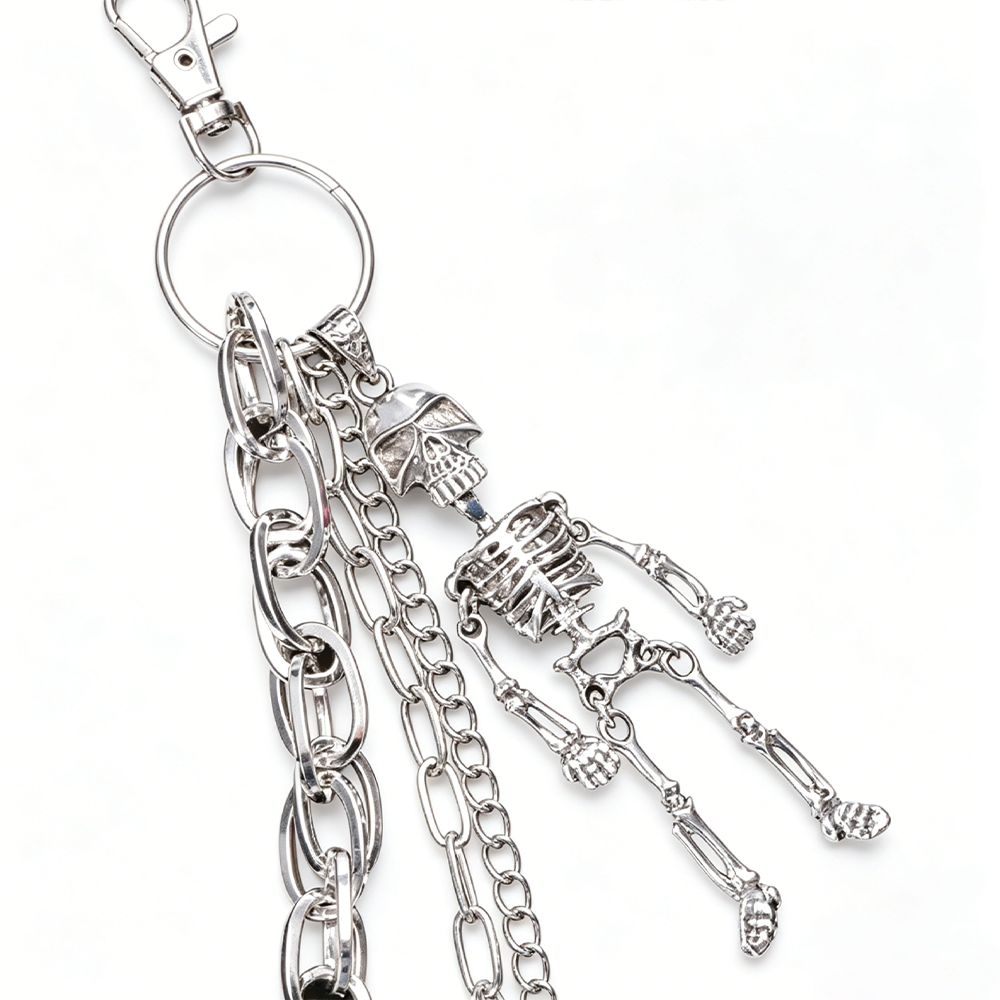 MULTI-LAYERED SKELETON CLO PANTS CHAIN