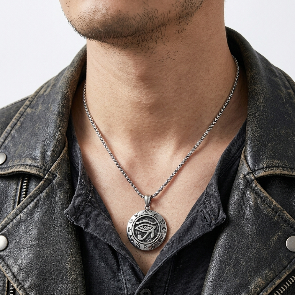 METAL EYE CLO NECKLACE