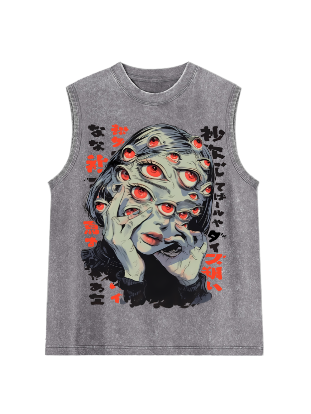 Thousand Eyes Gaze Washed Tank Top