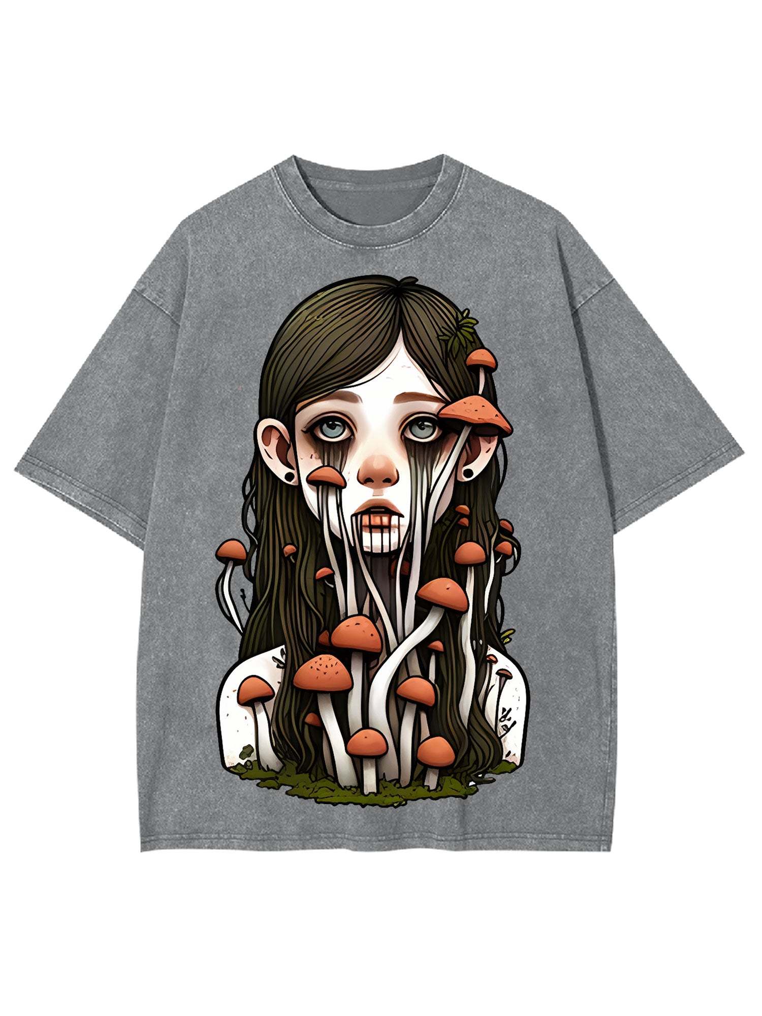 Mushroom Girl Washed Tshirt