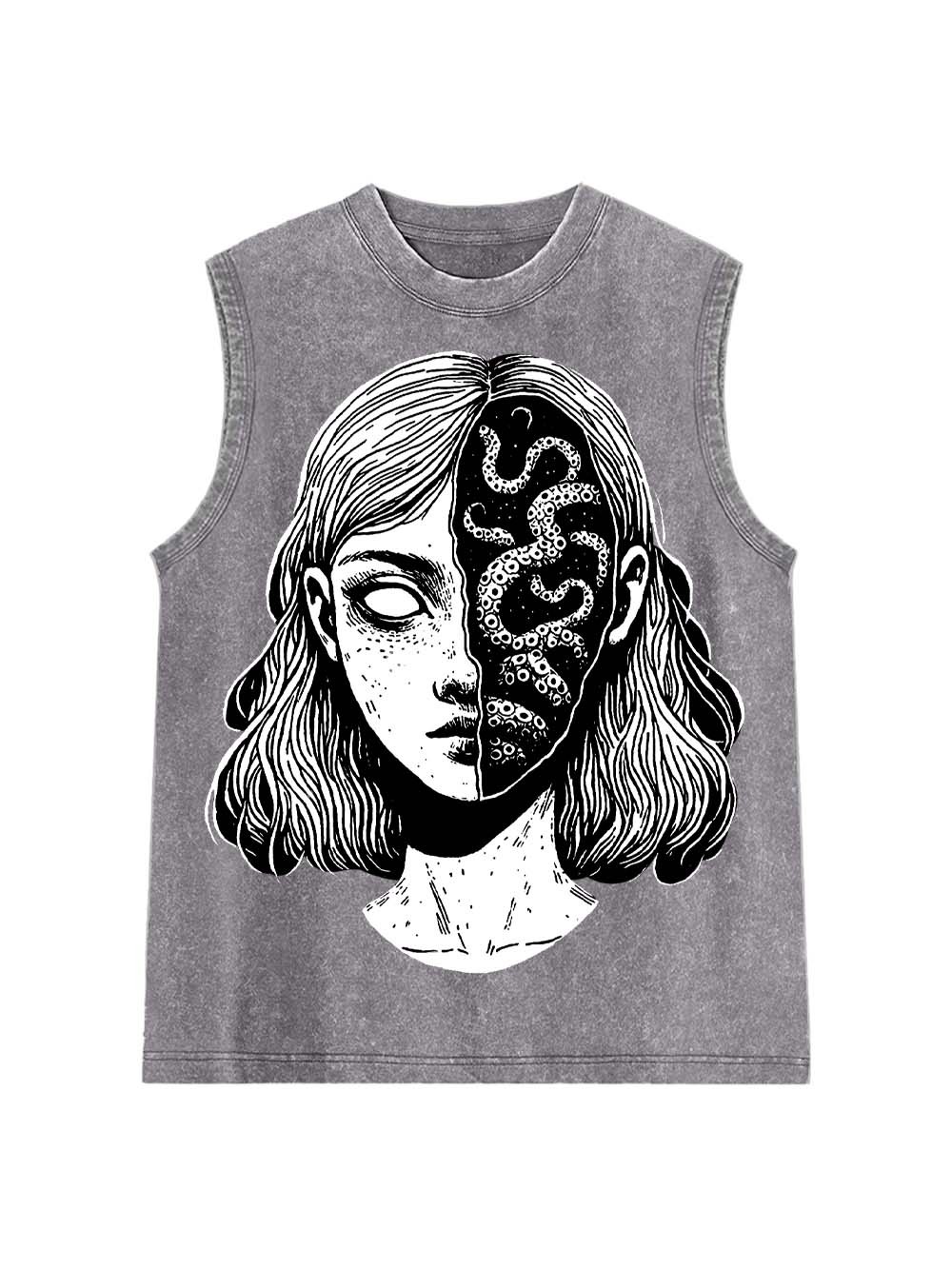 The Duality Within Washed Tank Top