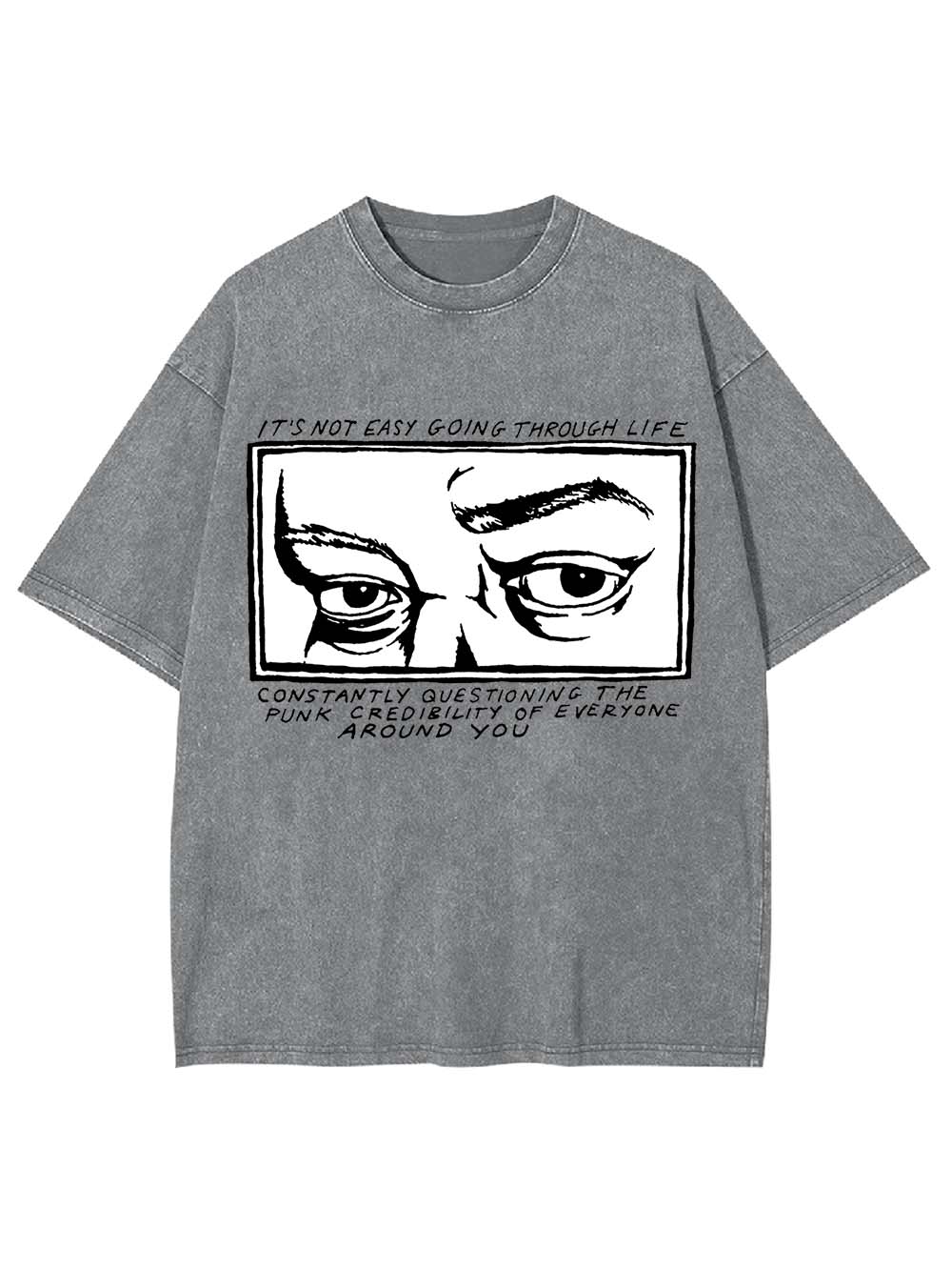 Questioning Punk Credibility Washed Tshirt