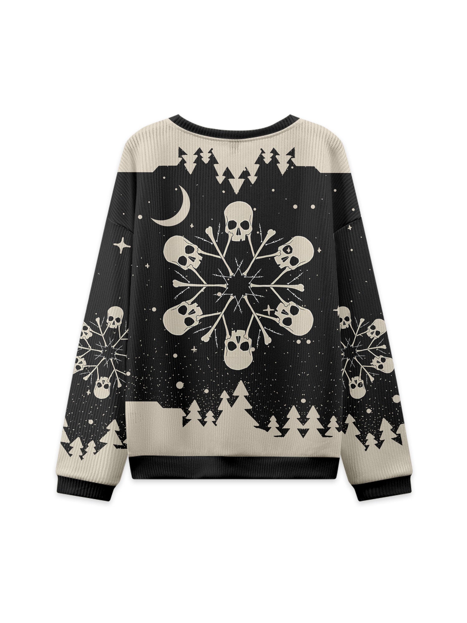 SNOWFLAKE SKULL UGLY CHRISTMAS SWEATSHIRT