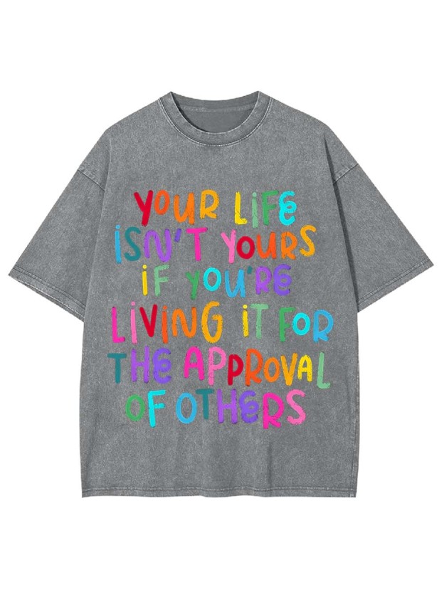 Live for Yourself Washed Tshirt