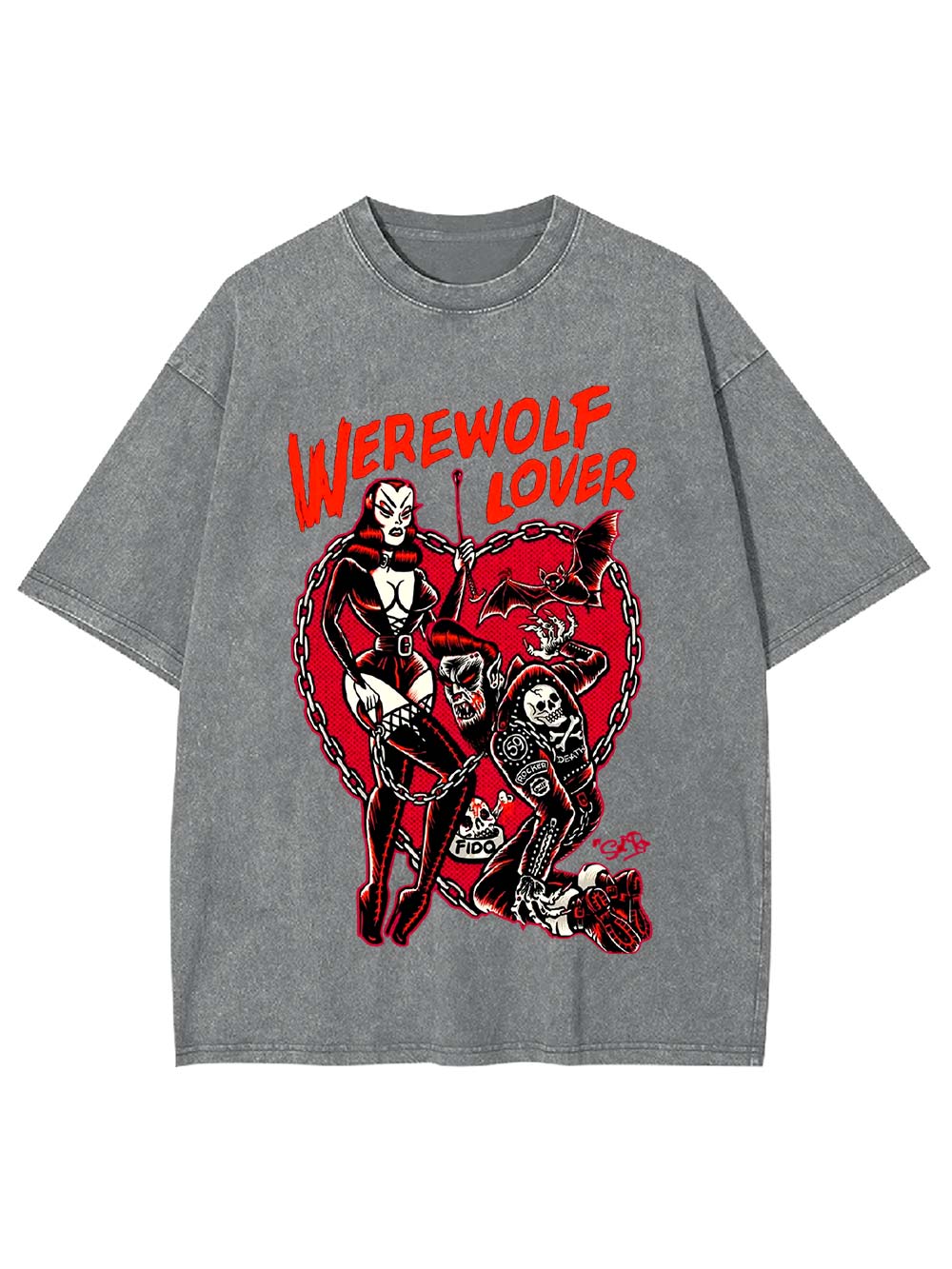 WEREWOLF LOVER Washed Tshirt