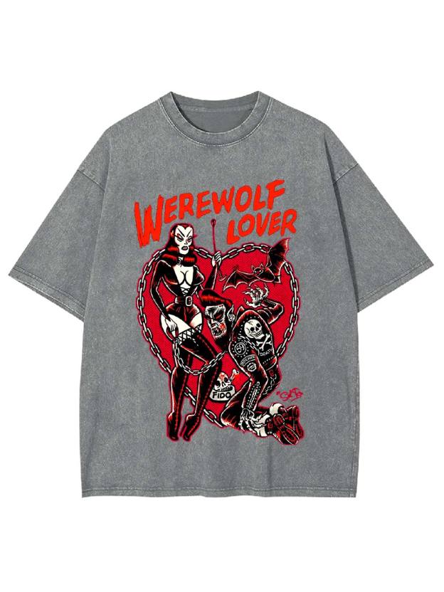 WEREWOLF LOVER Washed Tshirt