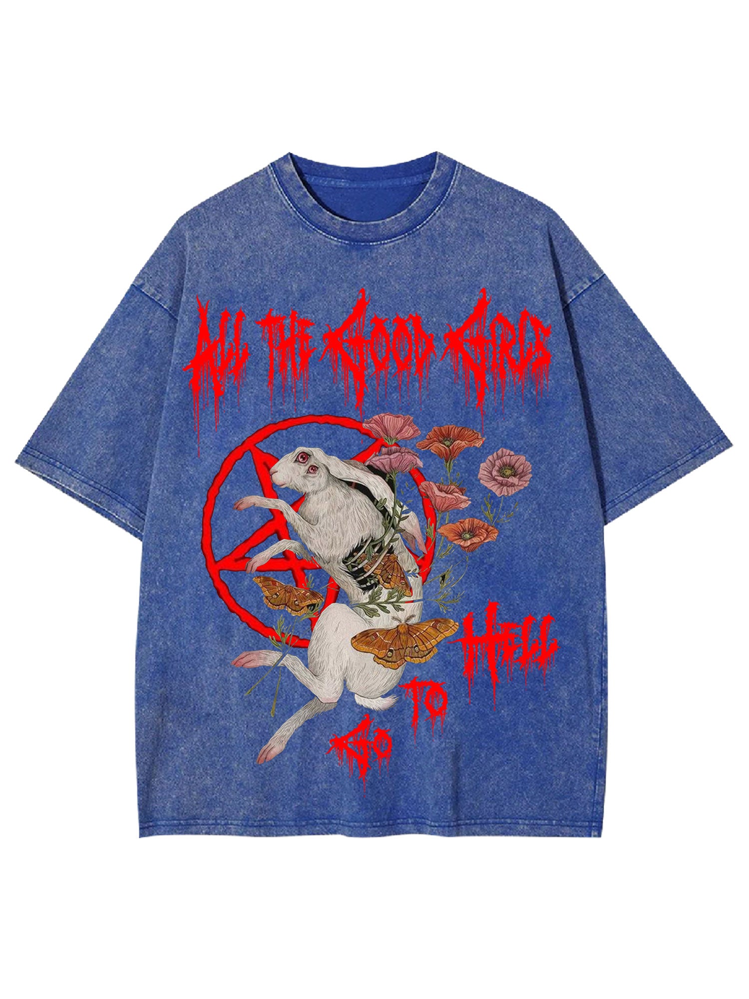 All The Good Girls Go To Hell Washed Tshirt