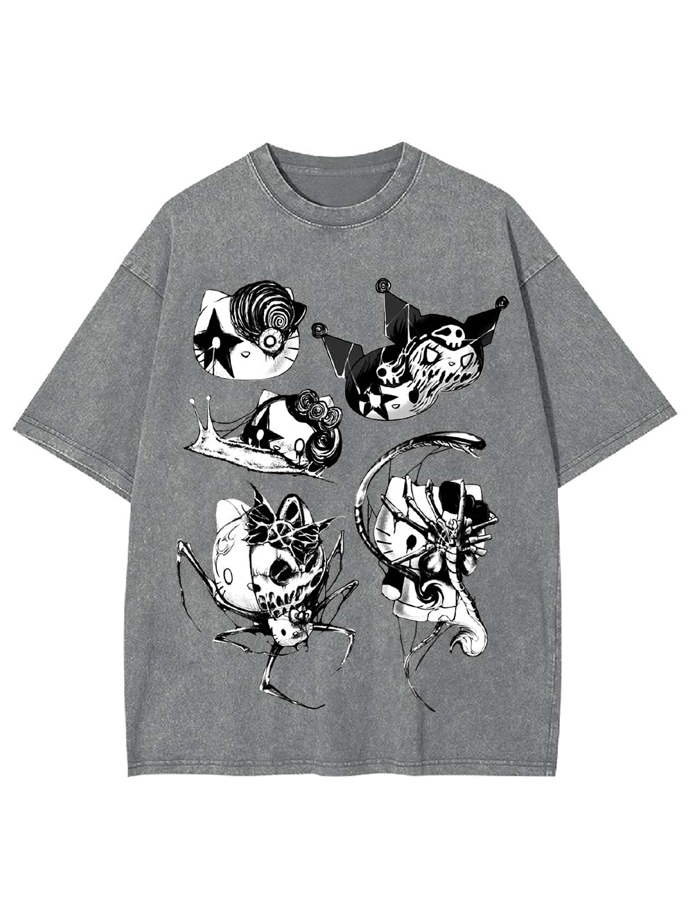 Macabre Creatures Washed Tshirt