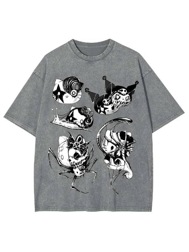Macabre Creatures Washed Tshirt