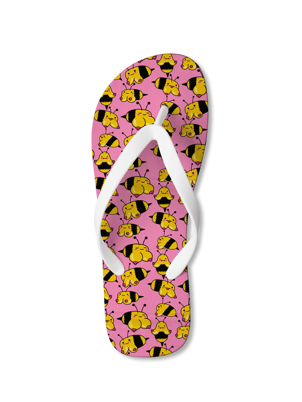 Playful Bumblebee Bliss FLIP FLOPS