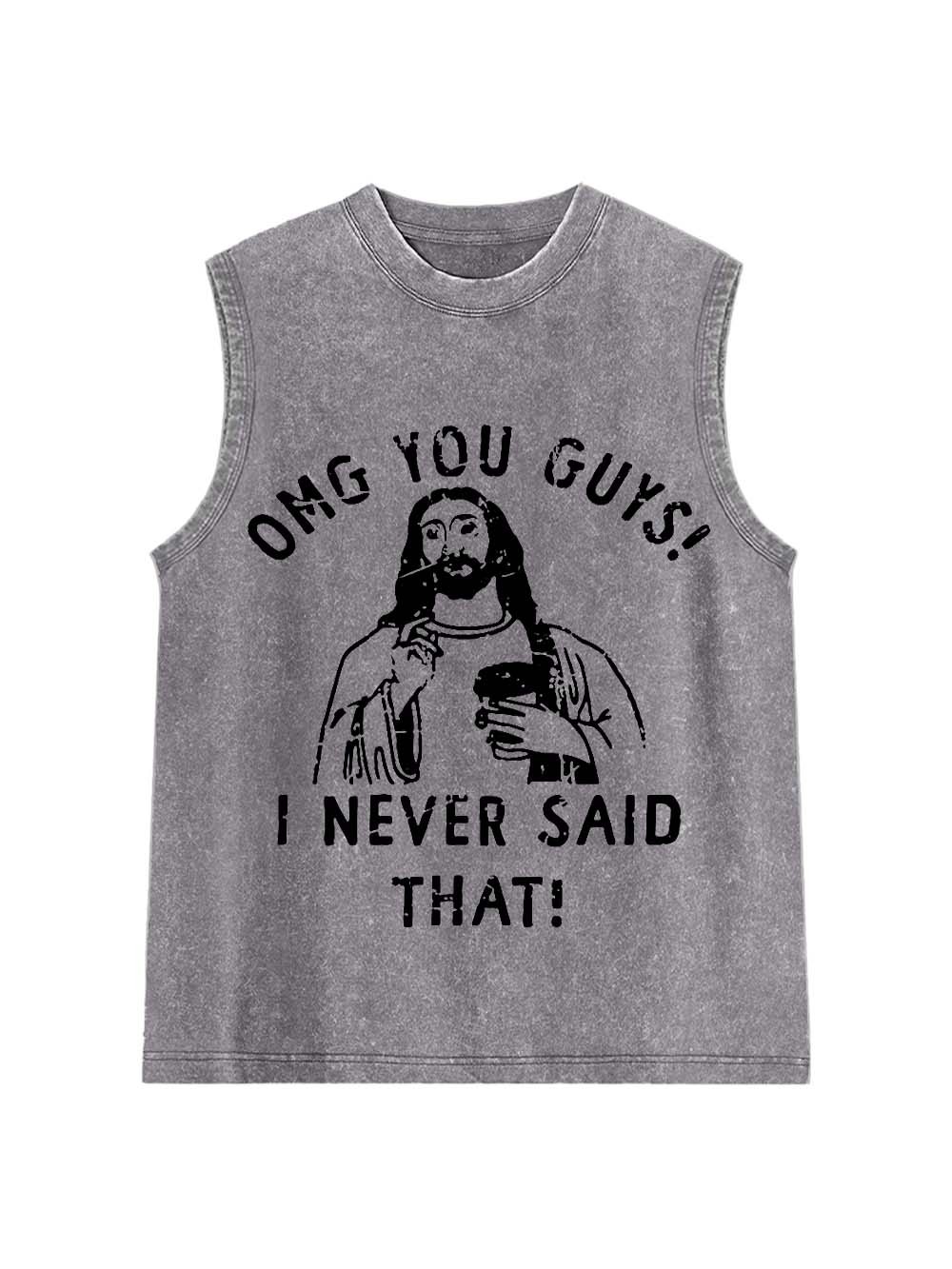 OMG You Guys! Washed Tank Top