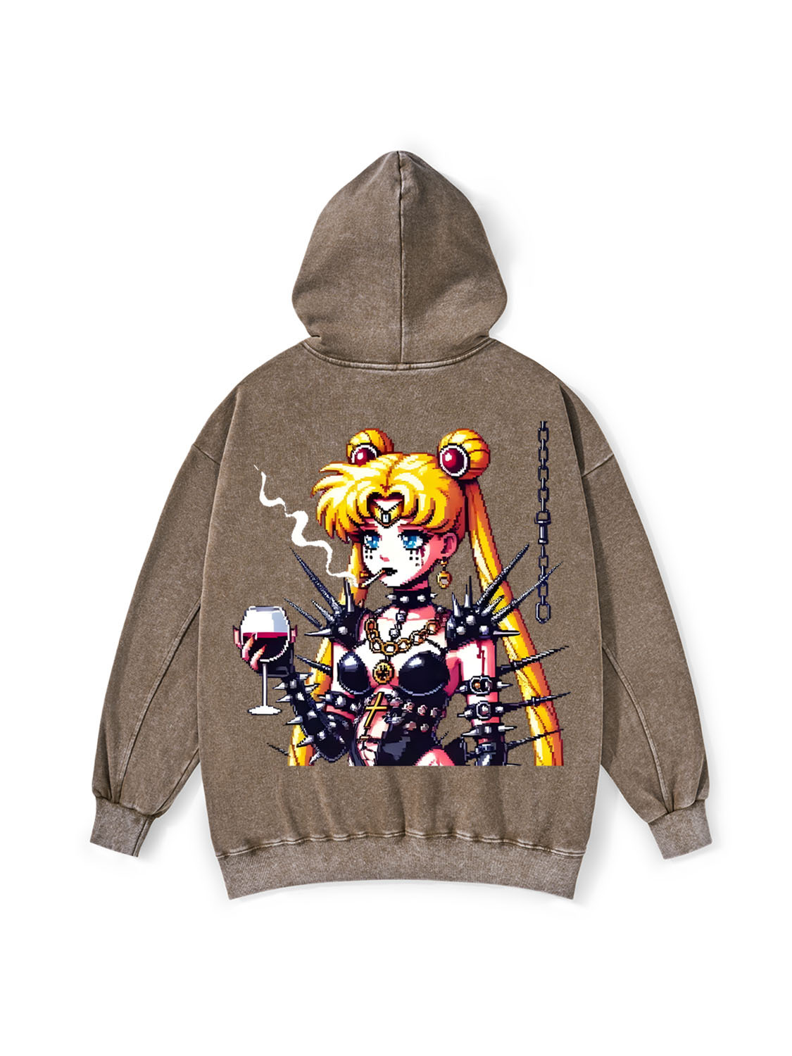 Punk Moon Washed Hoodie