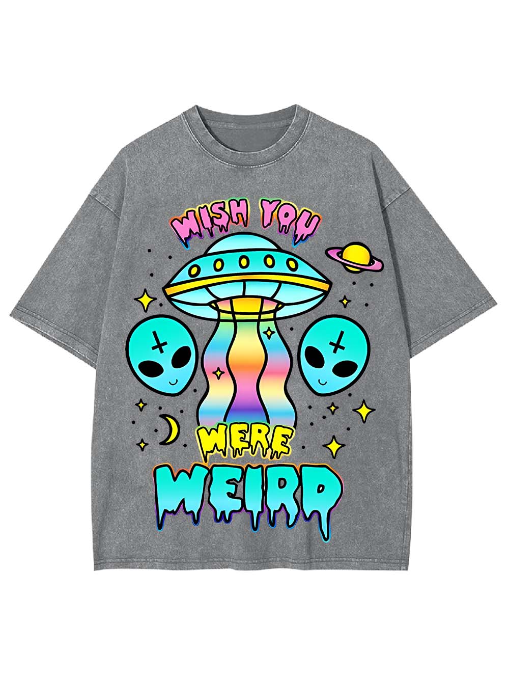 WISH YOU WERE WEIRD WASHED TSHIRT