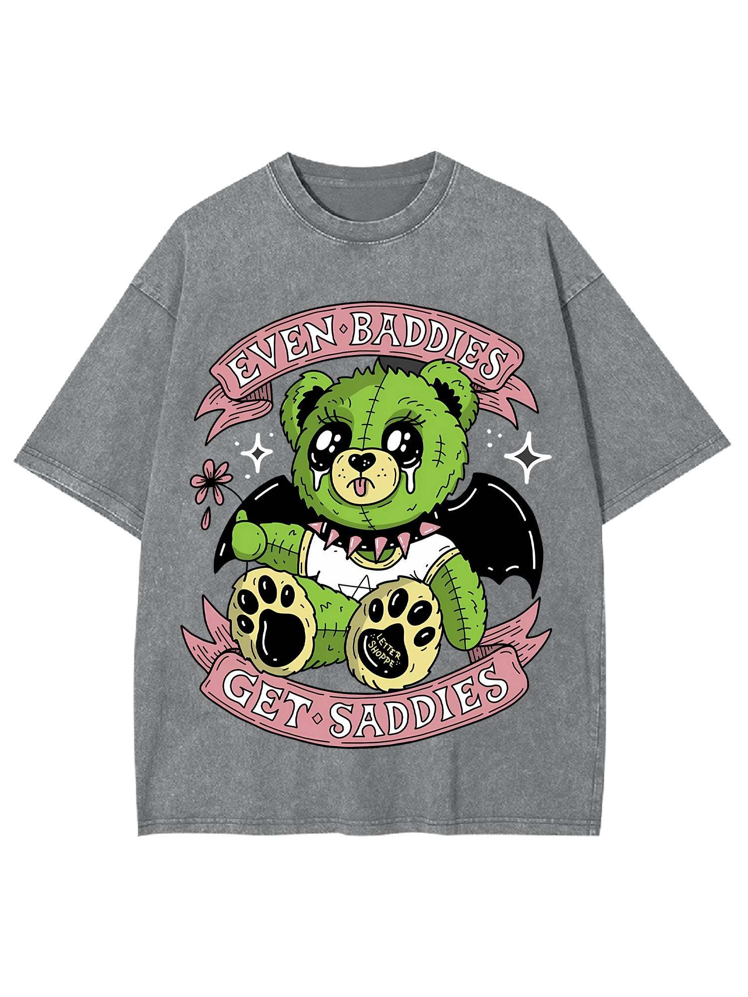 Even Baddies Get Saddies Washed Tshirt