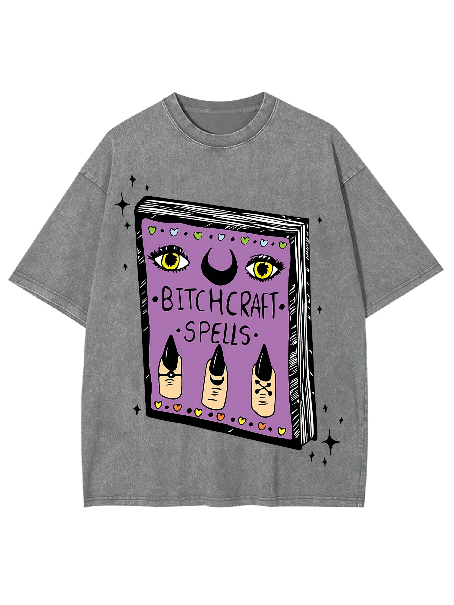 Bitchcraft Spells Washed Tshirt