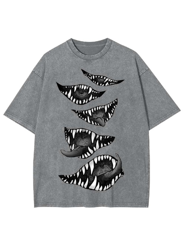 Monstrous Grins Washed Tshirt