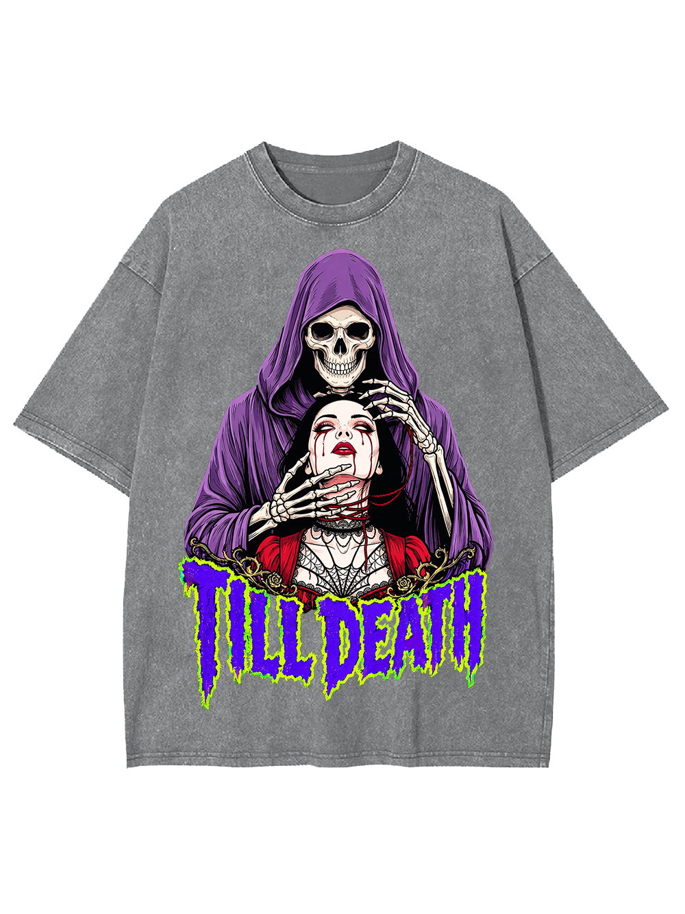 TILL DEATH AAA WASHED TSHIRT