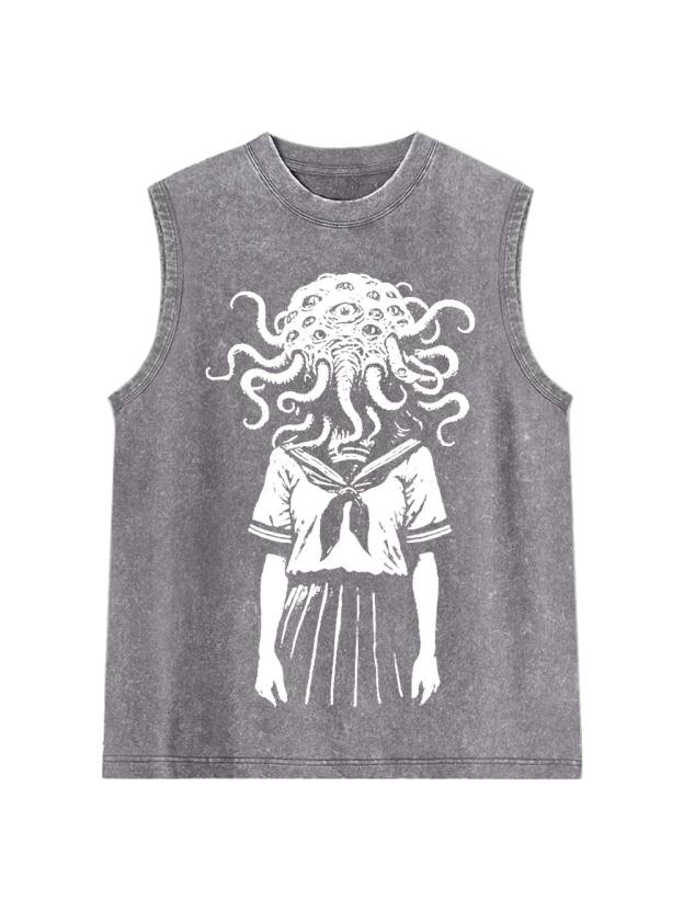 Tentacled Enigma Washed Tank Top
