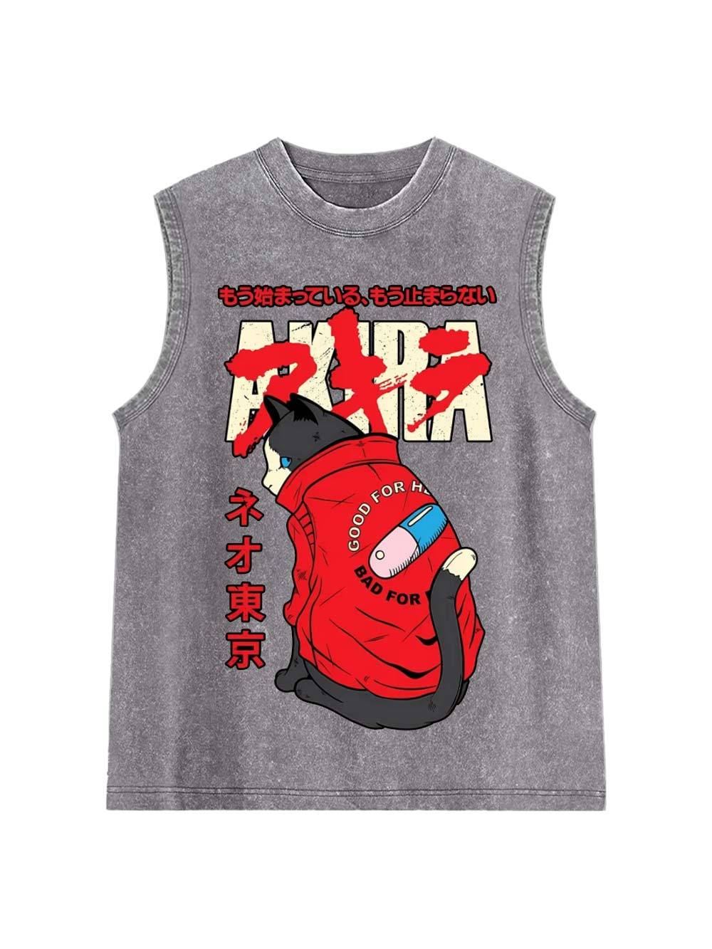 Akira Washed Tank Top