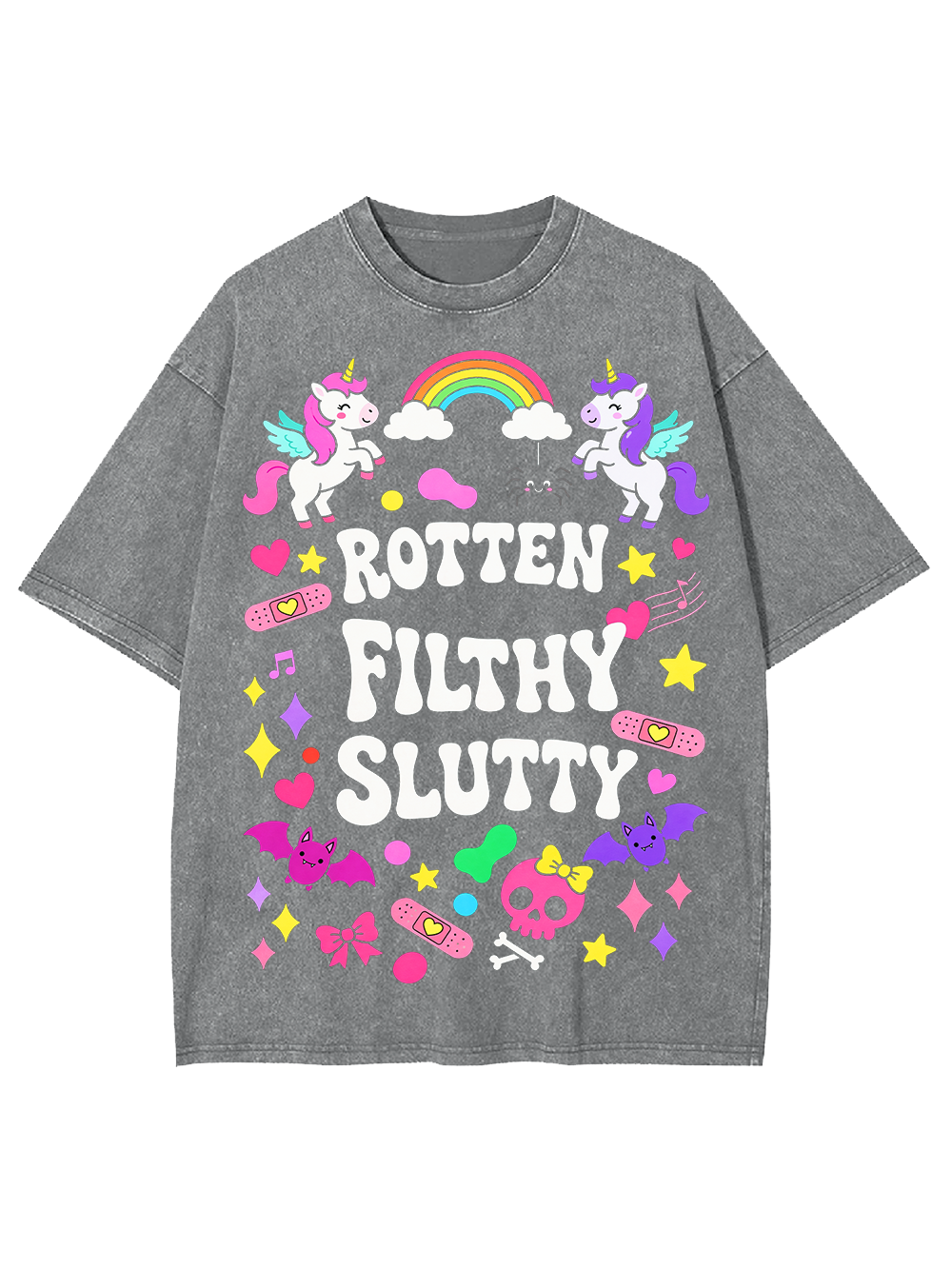 ROTTEN FILTHY SLUTTY AAA WASHED TSHIRT