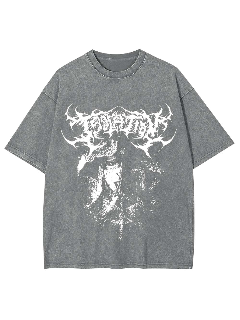 Dark Ritual Aesthetic Washed Tshirt