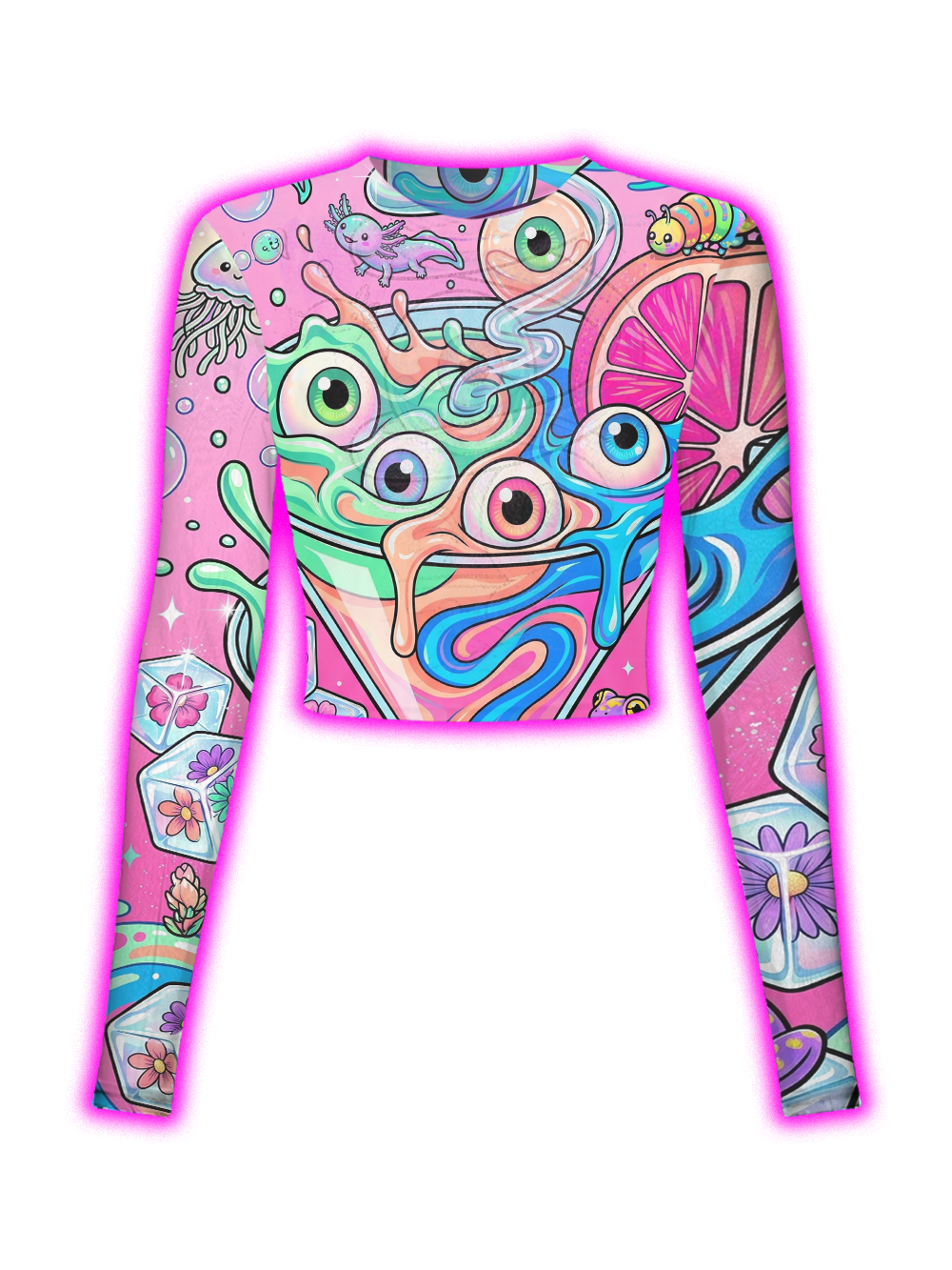 EYEBALL COCKTAIL MESH TOP