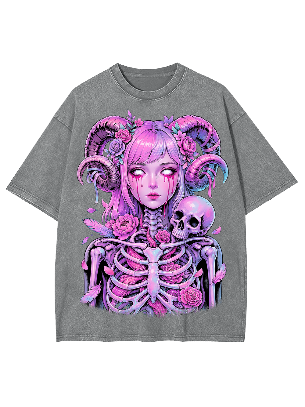 PINK BONE GODDESS AAA WASHED TSHIRT