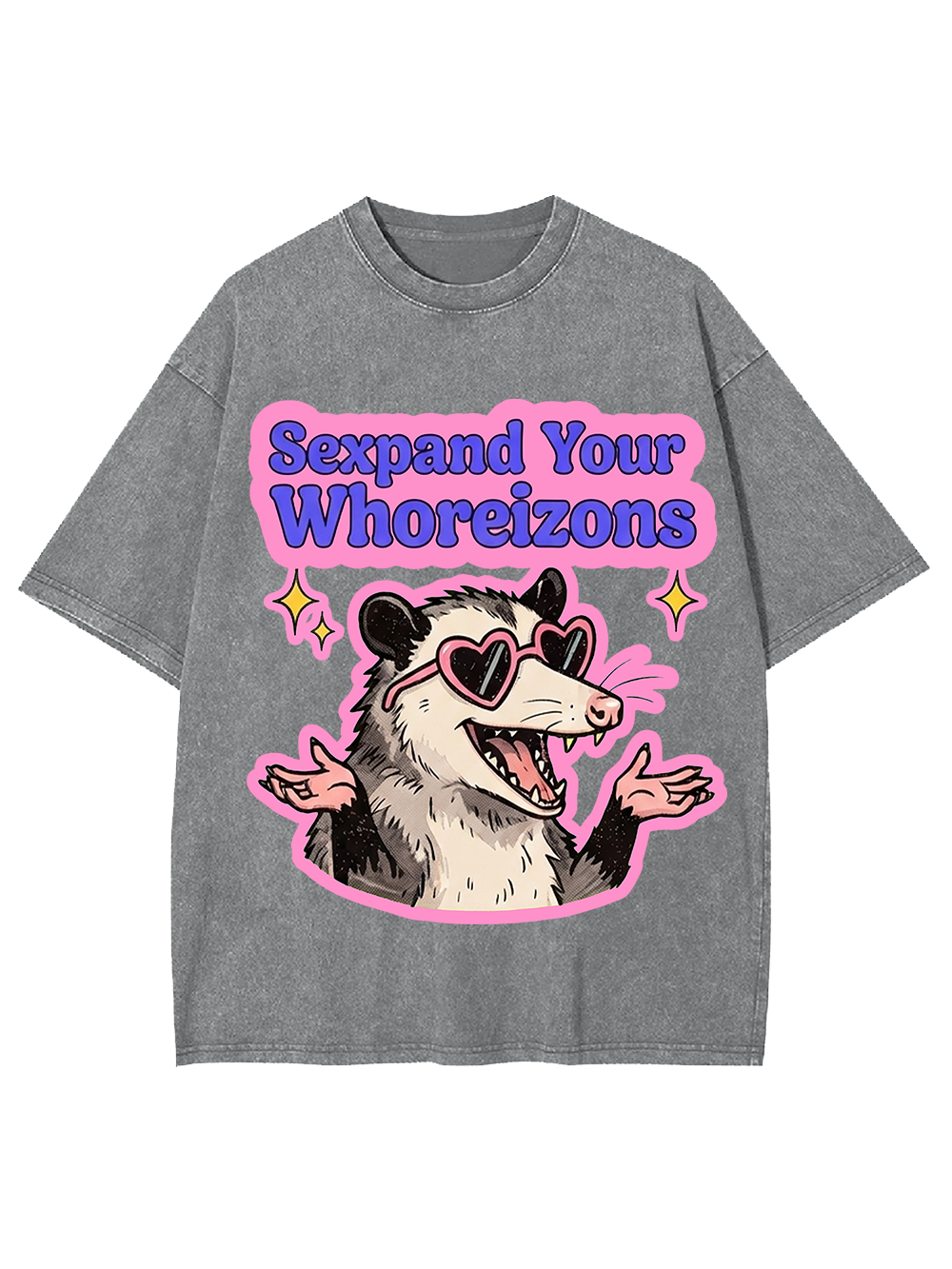 PINK POSSUM VIBES AAA WASHED TSHIRT