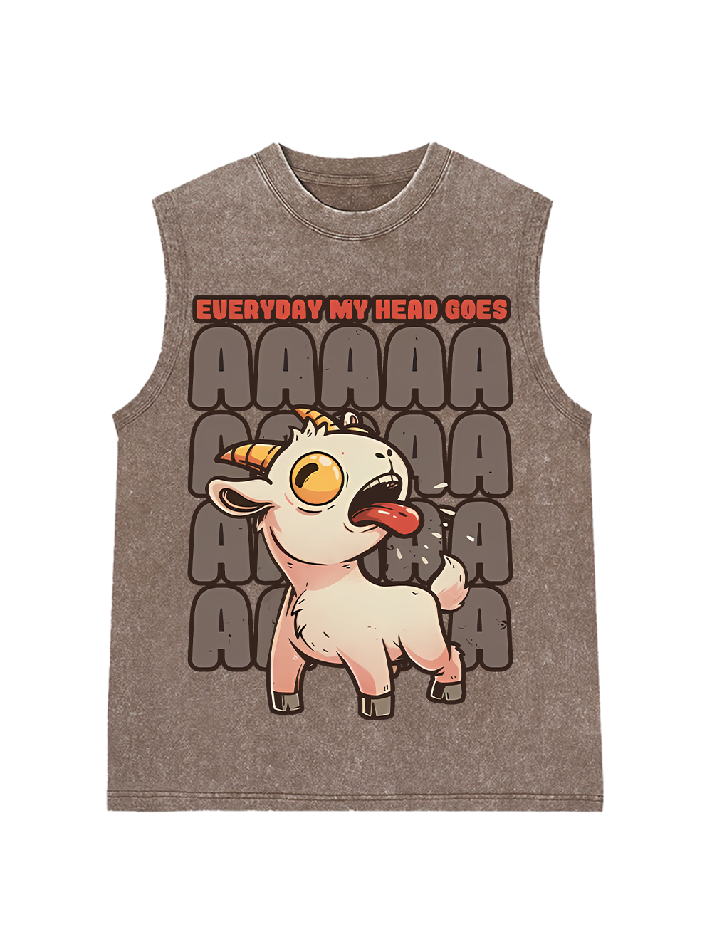 EVERYDAY MY HEAD GOES AAA WASHED TANK